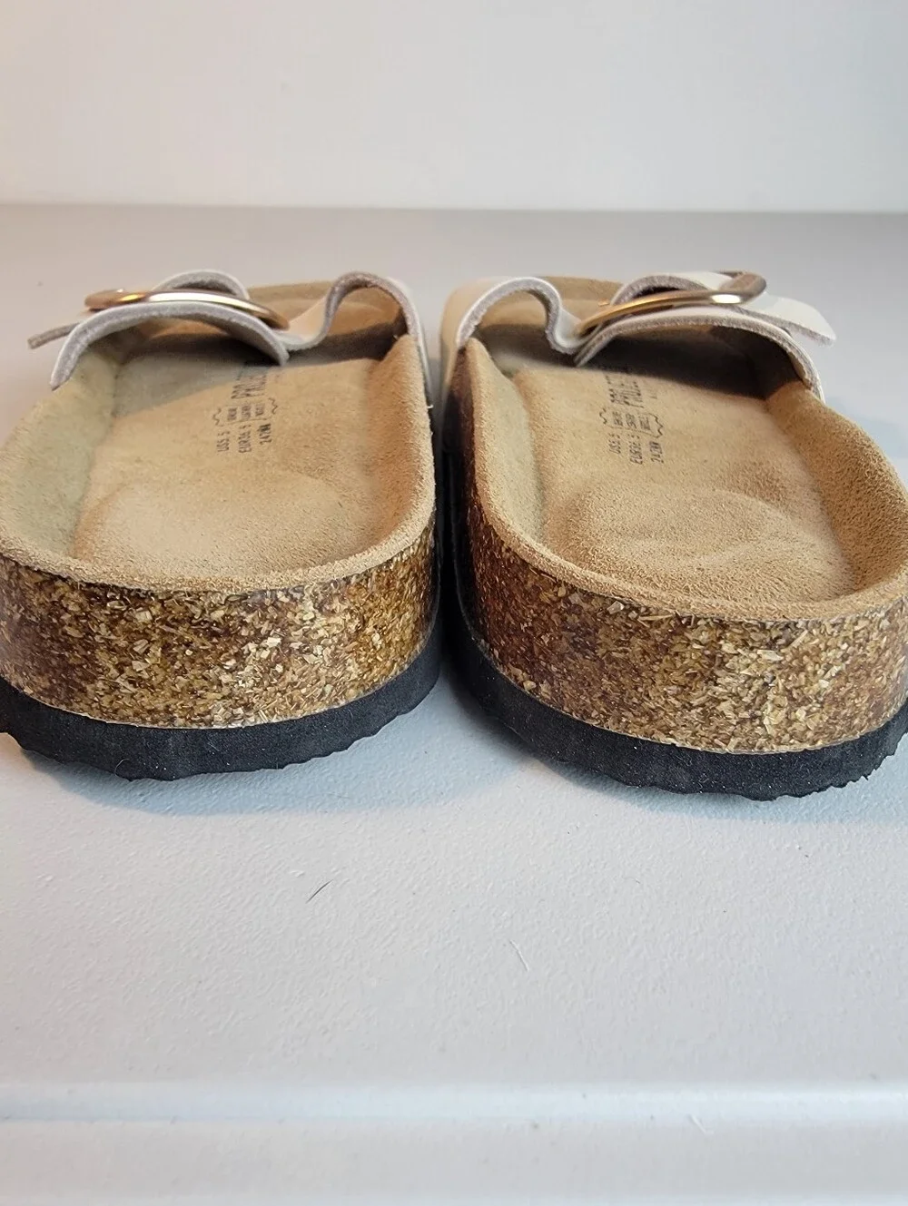 Project Cloud Mykonos Women Sandals Leather Upper & Insole Cream Size 5.5